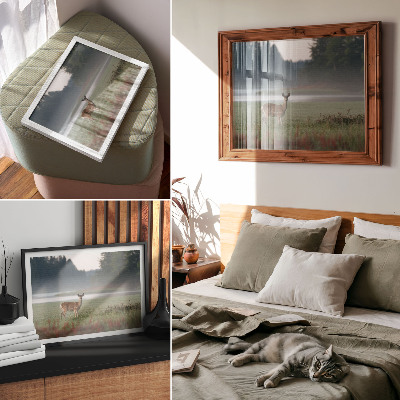 Poster mit Waldlandschaft