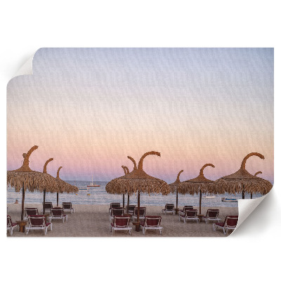 Plakat mit Motiv Strandentspannung