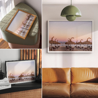Plakat mit Motiv Strandentspannung