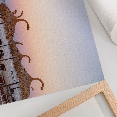 Plakat mit Motiv Strandentspannung