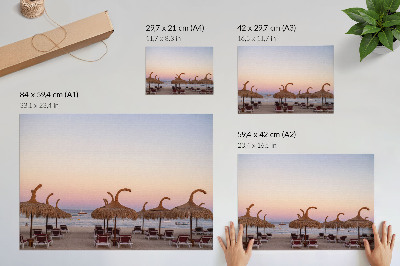 Plakat mit Motiv Strandentspannung