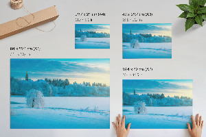 Wandposter Winterlandschaft