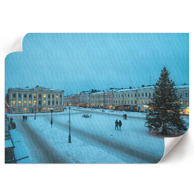 Poster mit Winterstadt-Motiv in Druckqualität