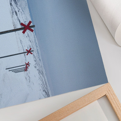 Poster mit Winterlandschaft