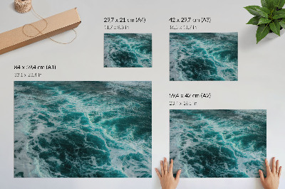 Poster mit Meereswellen