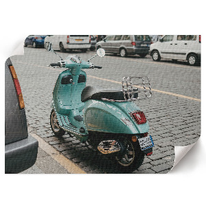 Plakat Türkisfarbener Roller