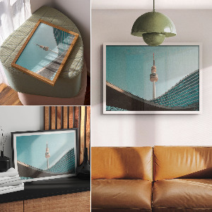 Wandposter Stadtlandschaft