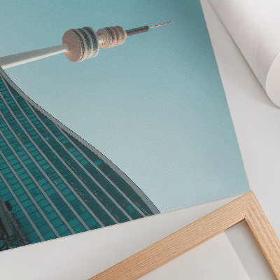 Wandposter mit Stadtlandschaft