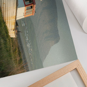 Poster druck Ein Boot am Ufer