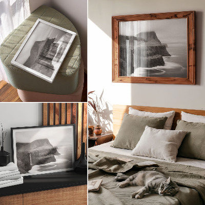 Wandposter mit Wasserfall-Motiv