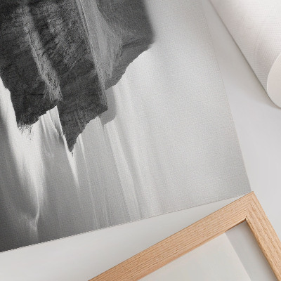 Wandposter mit Wasserfall-Motiv