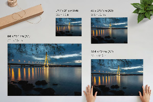 Poster druck Nachtbrücke