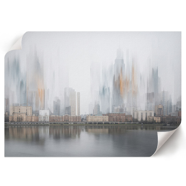Poster Die Stadt ist neblig.
