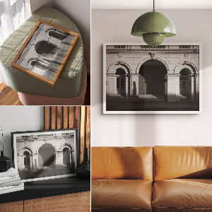 Wandposter Schatten und Bögen