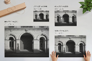 Wandposter Schatten und Bögen