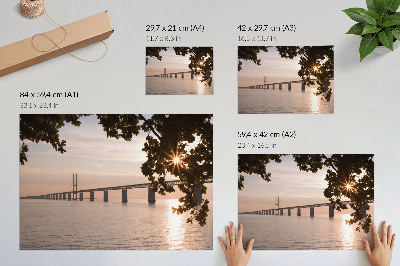 Poster mit Druck des Motivs »Naturbrücke«