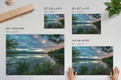 Poster mit Motiv Sonnenuntergang
