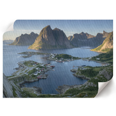 Poster mit Berglandschaft