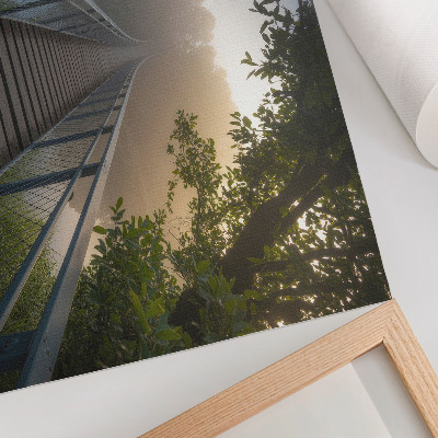 Wandposter „Nebelbrücke“
