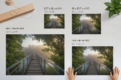 Wandposter „Nebelbrücke“