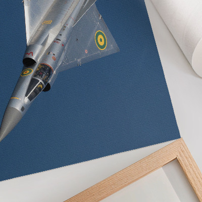 Poster mit Bildern eines Militärflugzeugs