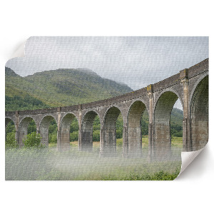Poster druck Eine Brücke durchs Grün