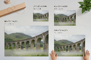 Poster druck Eine Brücke durchs Grün