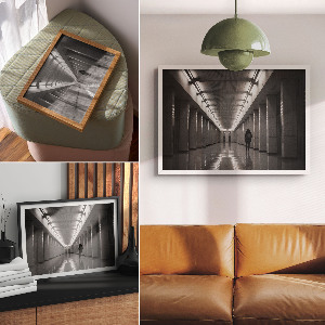 Wandposter Minimalistischer Korridor