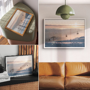 Poster Morgen in den Bergen