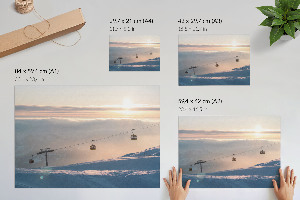 Poster Morgen in den Bergen