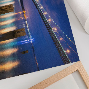 Poster bilder Nachtbrücke