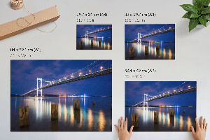 Poster bilder Nachtbrücke