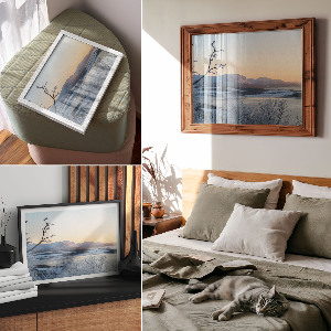 Poster druck Bergwesten