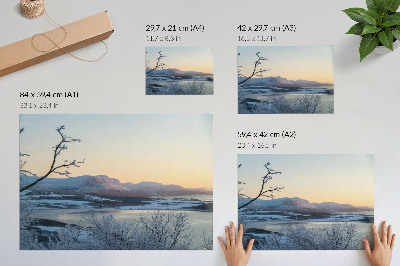 Poster mit Druckmotiv 