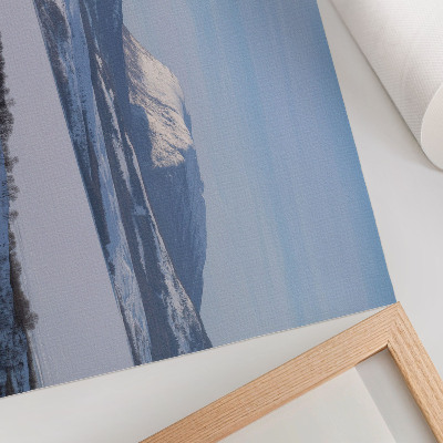 Poster mit Winterbergen