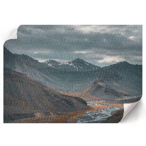 Wandposter Berglandschaft