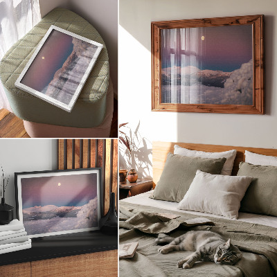 Poster mit Motiv einer Winterlandschaft