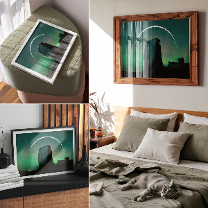 Poster druck Weltraumfelsen