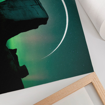 Poster mit Motiv von Weltraumfelsen
