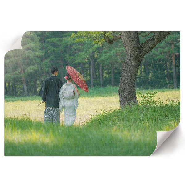 Plakat mit Motiv eines japanischen Paares