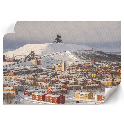 Plakat mit Winterlandschaft