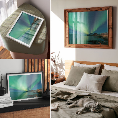 Wandposter mit Motiv Nordlicht