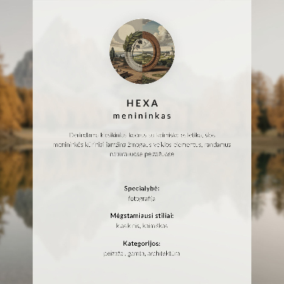 Poster mit Motiv eines Hauses in landschaftlicher Einsamkeit