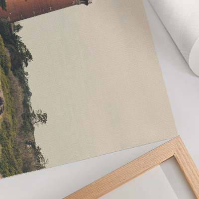 Poster mit Leuchtturm-Motiv