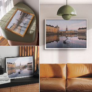 Poster bilder Die Glühbirne und die Stadt