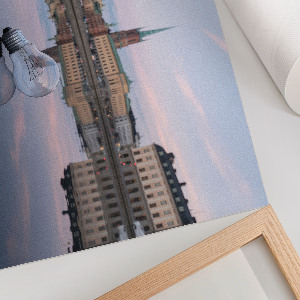 Poster bilder Die Glühbirne und die Stadt