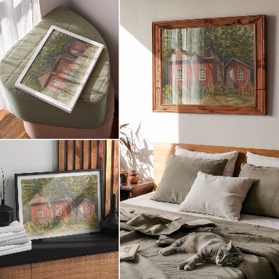 Plakat im Landhausstil