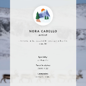 Wandposter Berglandschaft