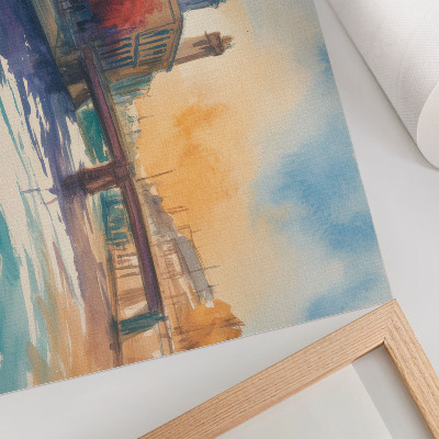 Poster mit Stadtlandschaft