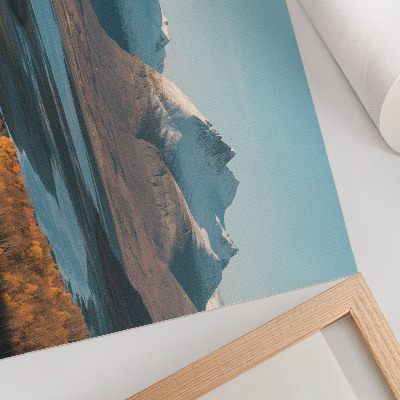 Poster mit Motiv einer Berglandschaft